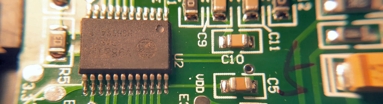 Inspecting a PCB under a Microscope